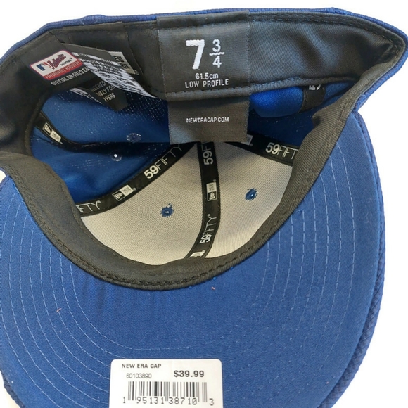 59Fifty New Era Size 7 3/4 Los Angeles Dodgers Fitted Hat Cap Low Profile Curved - Picture 7 of 7